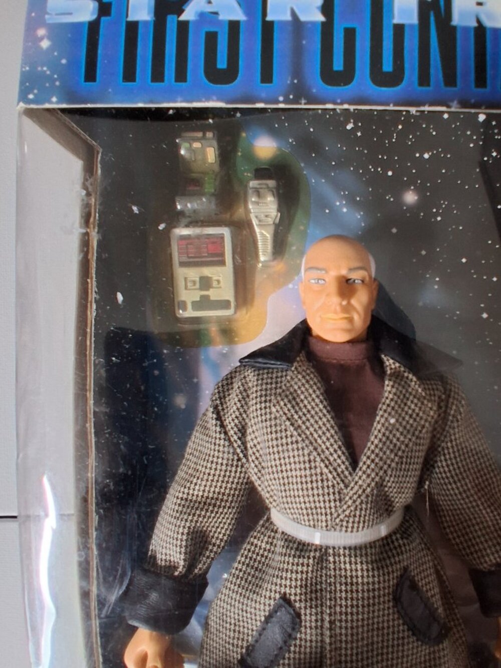 Star Trek Picard Figure Playmates First Contact 9" 1996 Box Wear - Picture 2 of 5